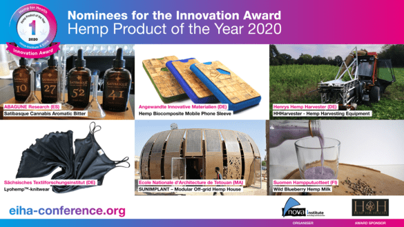 Innovationen aus Hanf: EIHA-Preis für das beste Hanf-Produkt des Jahres